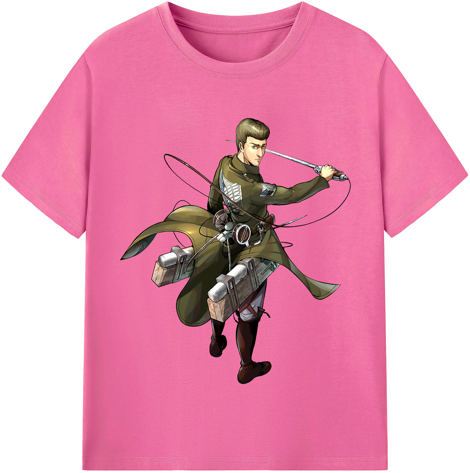 （画像用） 進撃の巨人 Attack on Titan レディースカジュアルプリントTシャツ（綿100％）